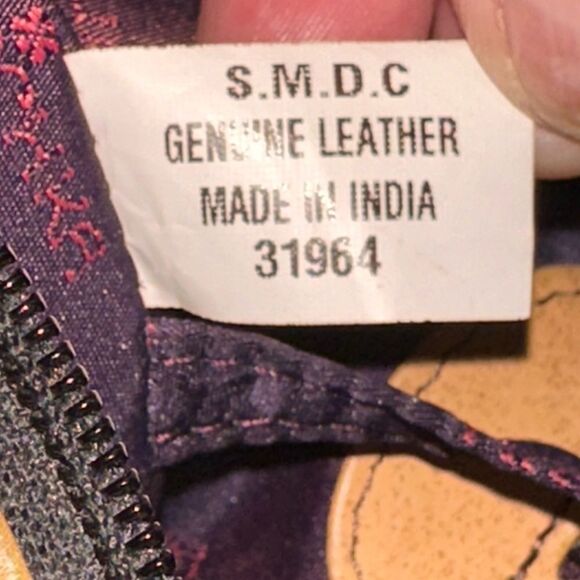 🦋🦋Anuschka Handpainted Leather Medium Hobo Shoulder Bag Butterfly - Picture 10 of 14